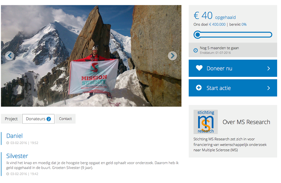 Mission Summit Donaties Mission Summit Donaties