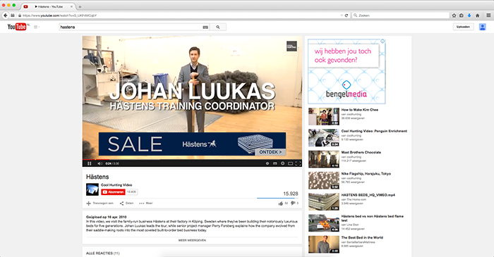 Online marketing Youtube In video banner