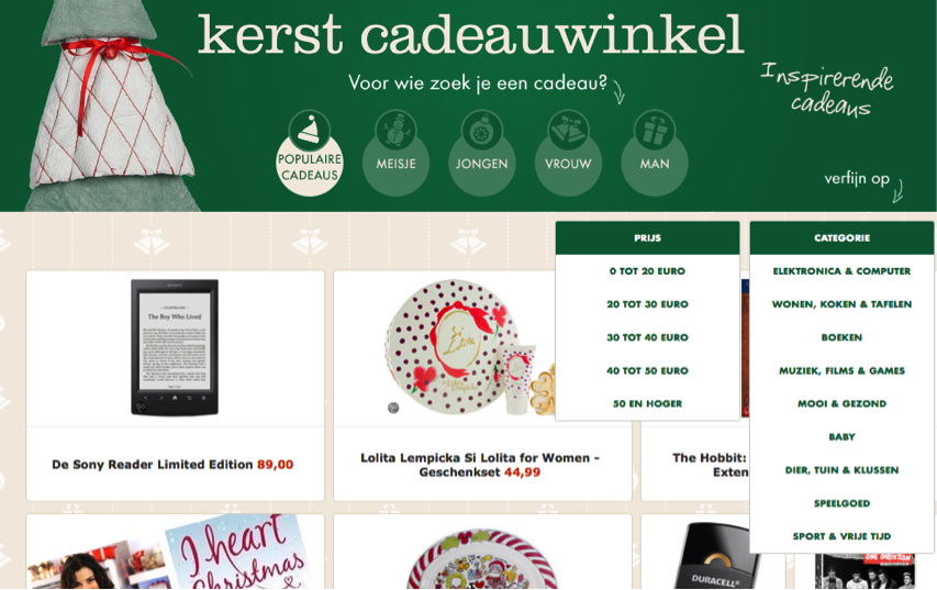 Webwinkel marketing kerst